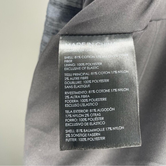 CLUB MONACO | Black Striped Chevron Peplum Cami Spaghetti Strap M Cotton Blend - Picture 7 of 7